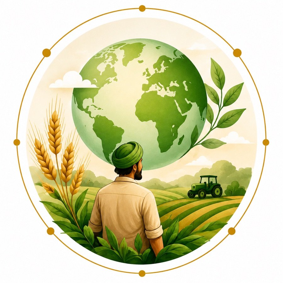 Sustainability Farmer Globe